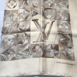 Authentic Louis Vuitton monogram scarf 90 cm